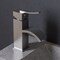 Alfi Brand Brushed Nickel Square Body Curved Spout Sgl Lever Bathroom Faucet AB1258-BN - alternate 1